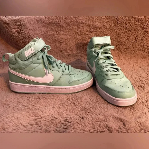 Nike Shoes - - Nike Court Borough mid 2 mint green for women/girls